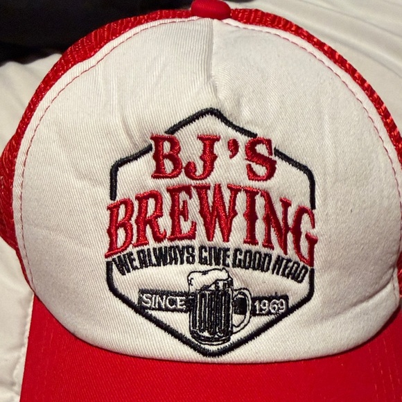 BJ's Brewing Red and White Trucker Hat - Picture 2 of 8